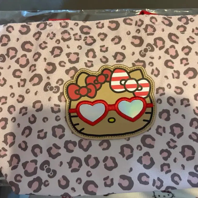 [BUNJANG] Tanning Kitty Leopard Print Tote Bag / 태닝키티 호피 토트백