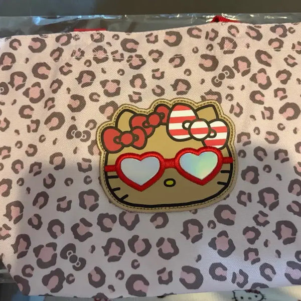 [BUNJANG] Tanning Kitty Leopard Print Tote Bag / 태닝키티 호피 토트백