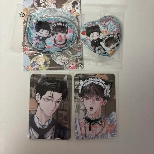 [BUNJANG] LE SSERAFIM Wolchul (Monday's Savior) Magnet Can Badge Bundle Set / 일괄> 레봄 월구 월요일의 구원자 마그넷 캔뱃지 컬포
