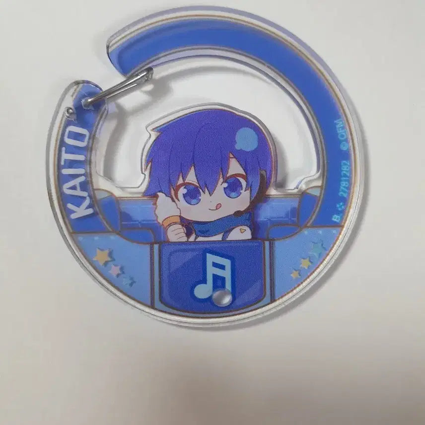 [BUNJANG] Vocaloid Kaito Acrylic Gacha Charm Keychain / 보컬로이드 카이토 아크릴 가챠 참 키링 kaito 보카로 프세카