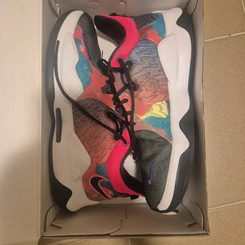 [BUNJANG] Nike PG 5 EP Basketball Shoes Bright Crimson Black Fierce Purple / 나이키 PG 5 EP(290) 브라이트 크림슨 블랙 피어스 퍼플