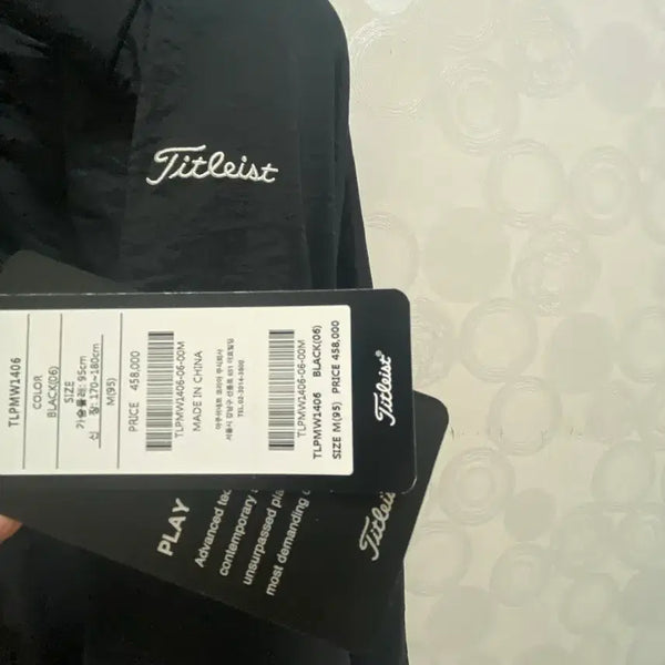 [BUNJANG] Titleist Golf Windbreaker Black Size M / 타이틀리스트 윈드브레이커