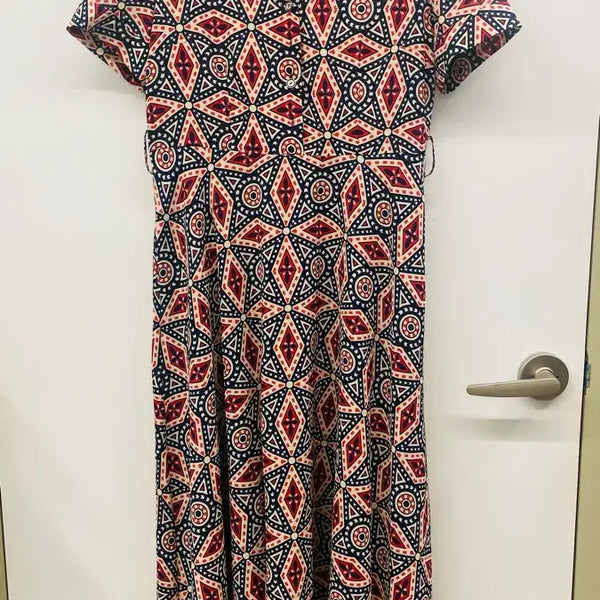 [BUNJANG] Pattern Long Dress / 패턴 롱 원피스