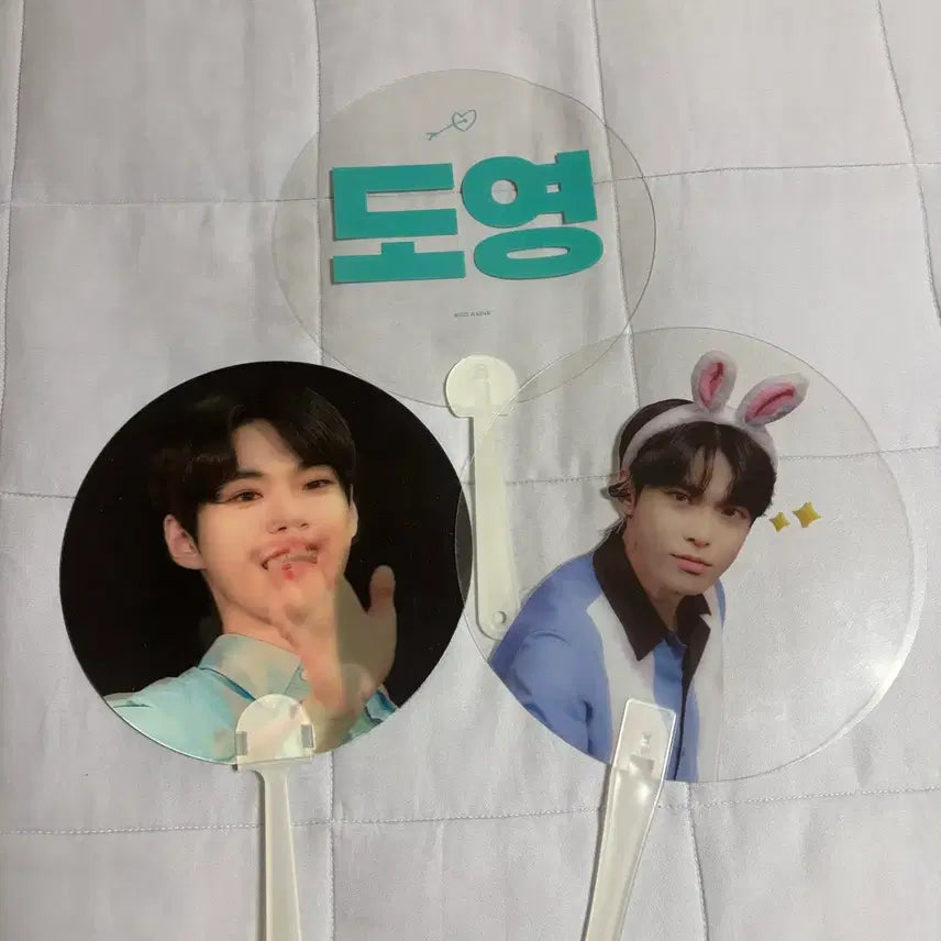 [BUNJANG] NCT 127 Doyoung Shotaro Uchiwa Bundle Set / 엔시티 127 도영 부채 우치와 샷어럽 굿즈