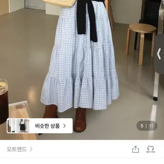[BUNJANG] Oat&d Luna Check Skirt / 오트앤드)루나 체크 스커트