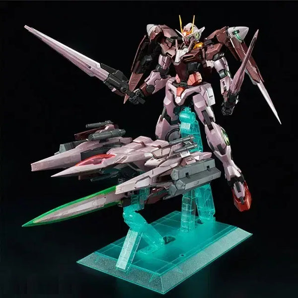 [BUNJANG] Perfect Grade (PG) 00 Gundam Trans-Am 4-Type Set with Stand & Clear Parts / PG 더블오 건담 드란잠 4종 풀셋 스탠드+클리어+트란잠 클리어