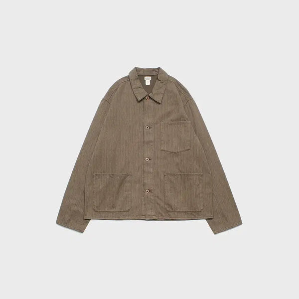 [BUNJANG] RRL Striped Jaspé Herringbone Jacket XL / 더블알엘 RRL 스트라이프 자스페 헤링본 자켓 XL