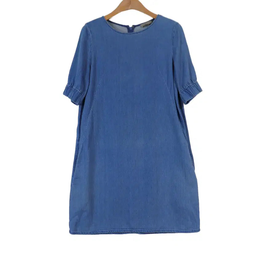 [BUNJANG] COS Blue Mini Dress Cotton A-Line Short Sleeve / COS 원피스 34 블루 미니원피스 코튼원피스