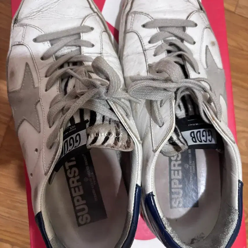 [BUNJANG] Golden Goose Superstar White/Blue Sneakers Size 40 / 골든구스 슈퍼스타 화이트/블루