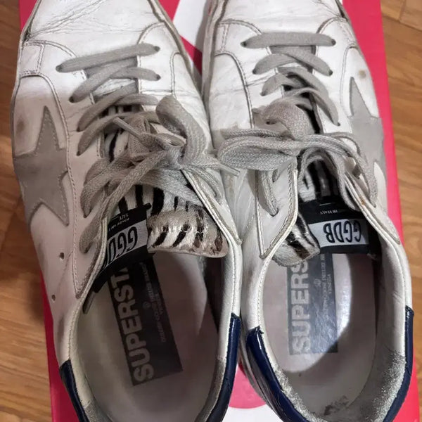 [BUNJANG] Golden Goose Superstar White/Blue Sneakers Size 40 / 골든구스 슈퍼스타 화이트/블루
