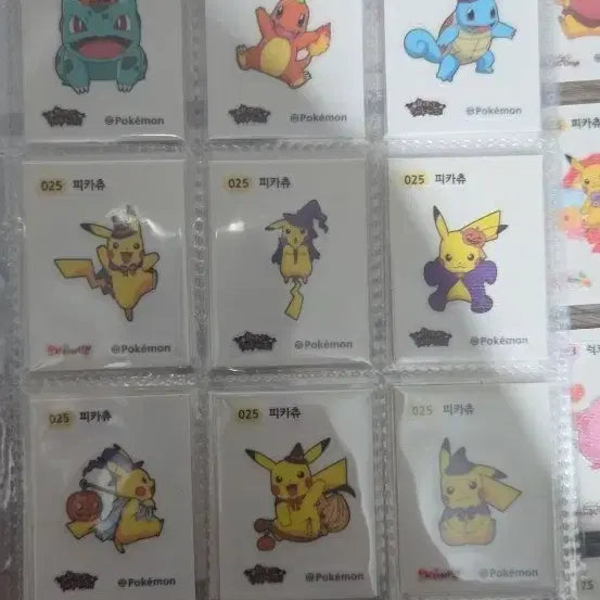 [BUNJANG] Pokemon Stickers Halloween 27-Piece Set & Lovely 30-Piece Set / 포켓몬 띠부씰 할로윈27종세트 러블리30종세트