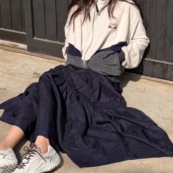 [BUNJANG] Via Plain Long Skirt (M) / 비아플레인 롱스커트 M