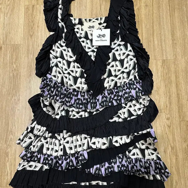 [BUNJANG] Lucky Chouette Silk Dress / [LUCKY CHOUETTE] 럭키슈에뜨 실크 원피스
