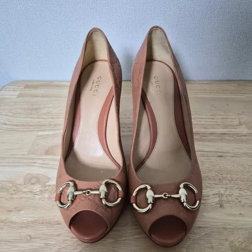 [BUNJANG] Gucci Horsebit Open-Toe Pumps 36.5 / 구찌 36.5 235 오픈토 구두 하이힐 슈즈-752