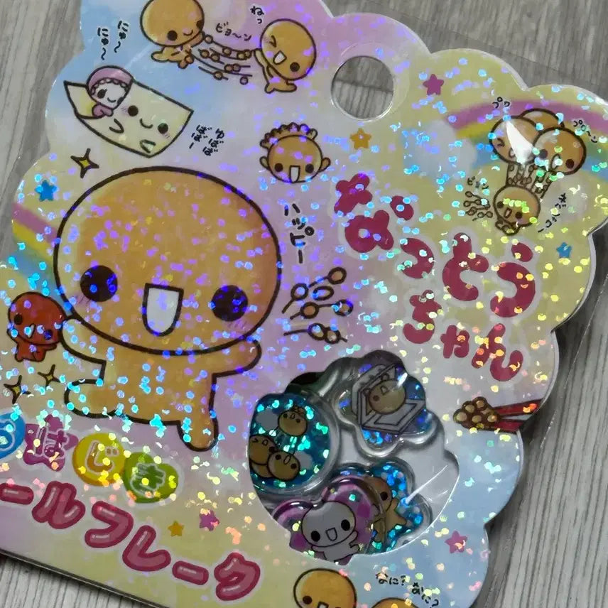 [BUNJANG] Heisei Retro Nattō-chan Flake Seal Sticker Set / 헤이세이 레트로 낫토짱 플레이크 씰 스티커