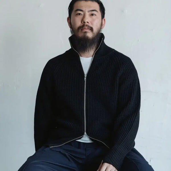 [BUNJANG] Batoner Signature Drivers Knit Zip-up Jacket / 바토너 Batoner 시그니처 드라이버 니트집업 3