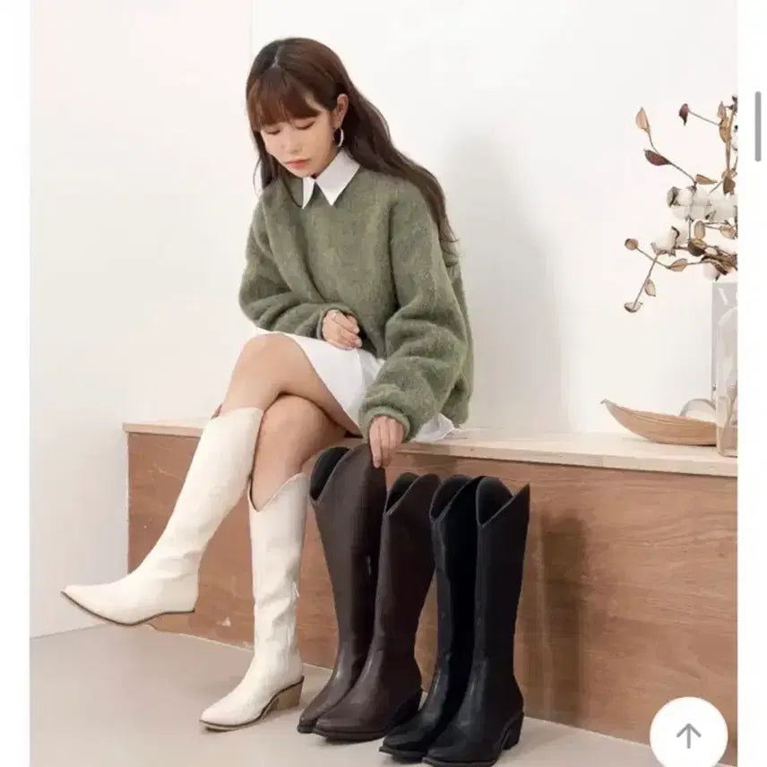 [BUNJANG] Schuschelang Long Boots Black/Brown - Size 240 / 슈슐랭 롱부츠 일괄 만원 블랙, 브라운 240