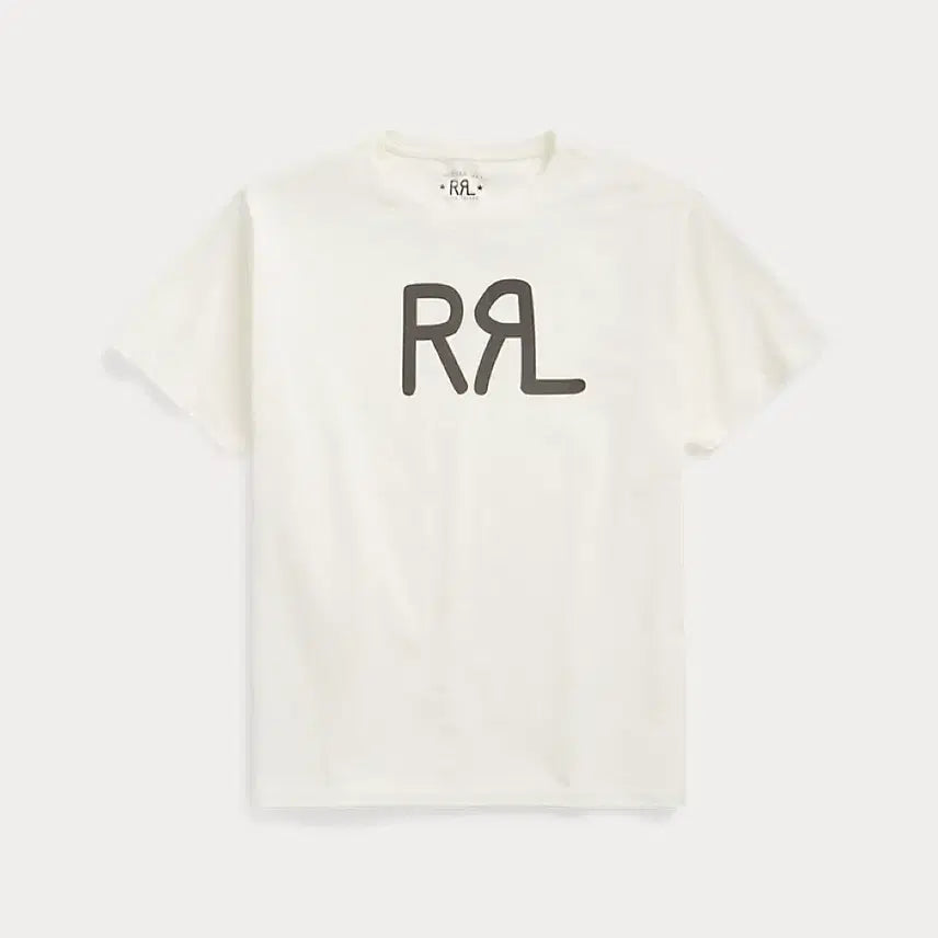 [BUNJANG] RRL Logo Jersey T-Shirt White XL / RRL 더블알엘 로고 저지 티셔츠 화이트 XL