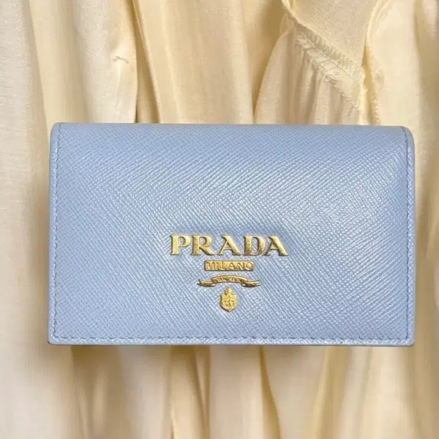 [BUNJANG] Prada Saffiano Leather Card Holder / 미사용)프라다 사피아노 카드지갑 여자 메탈