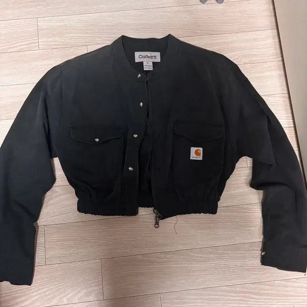 [BUNJANG] Carhartt Black Cropped Jacket / 칼하트 블랙 크롭 자켓