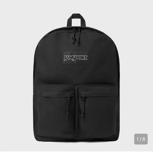 [BUNJANG] JanSport Hoffman Black Backpack / 잔스포츠 블랙 백팩 호프만