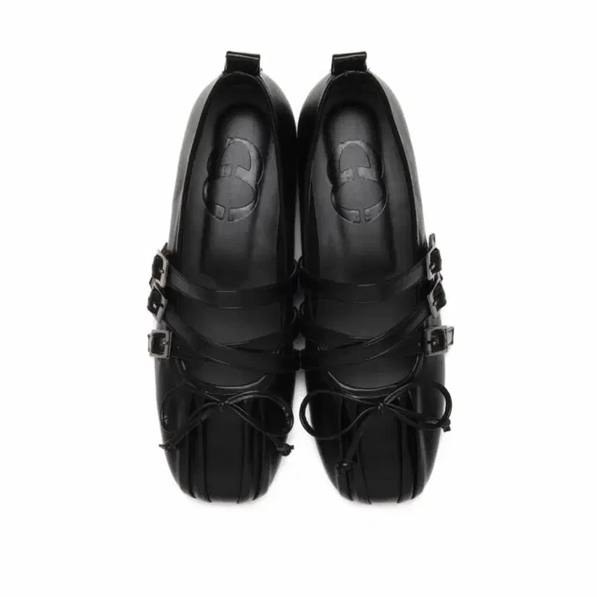 [BUNJANG] 328 Triple Strap Ballerina Flat Shoes / 쓰리투에이티 트리플 스트랩 발레리나 플랫슈즈
