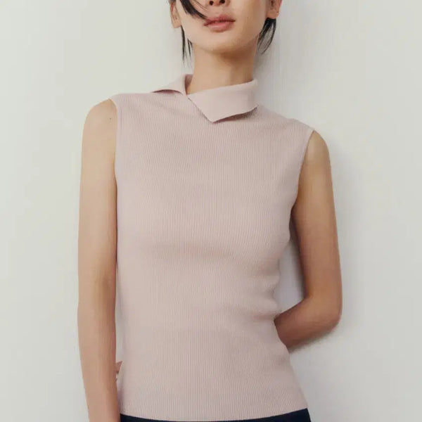 [BUNJANG] SIEN Slit Detail Knit Top Primrose S / 시에 린 슬릿 디테일 니트탑 프림로즈 S