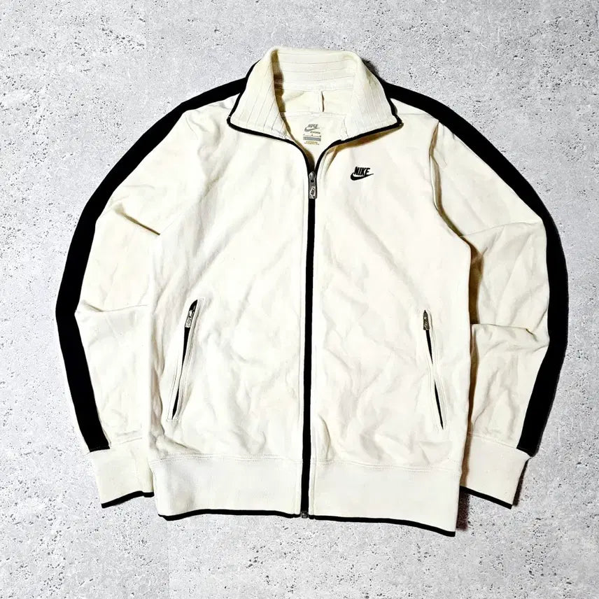 [BUNJANG] Nike Sideline White/Black Training Jersey Jacket / 코르티스 나이키 사이드라인 흰검 트레이닝 져지 자켓
