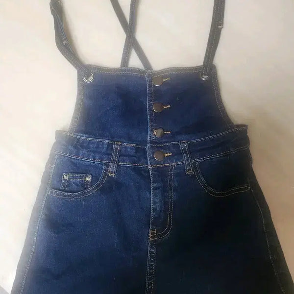 [BUNJANG] Denim Overall Shorts - Size S / 청멜빵 반바지 S사이즈