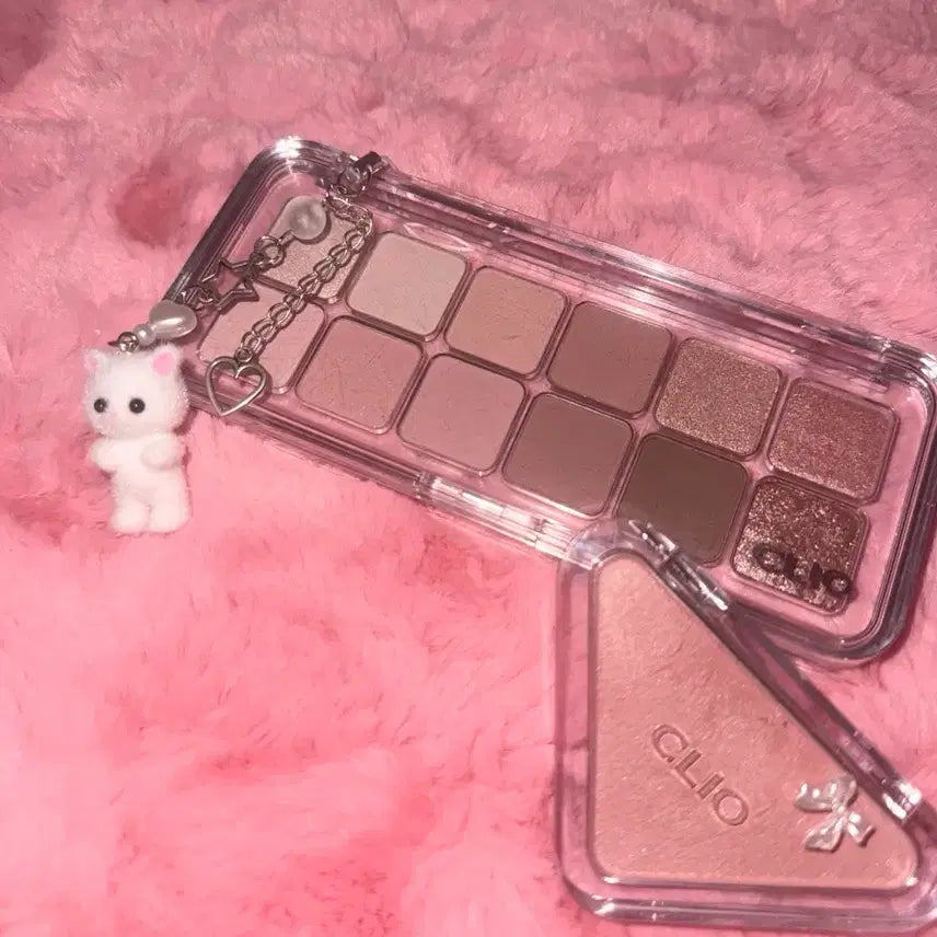 [BUNJANG] Clio Pro Eye Palette Air Rose Connect + Essential Blush Tab / 미사용) 클리오 프로 아이 팔레트 에어 로즈커넥트+에센셜 블러쉬 탭