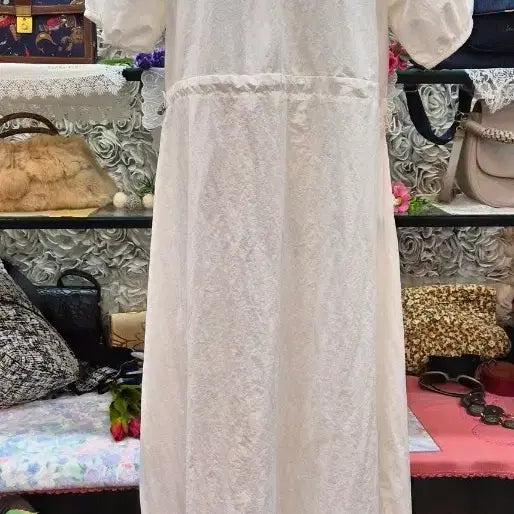 [BUNJANG] Crinkled Tiered Long Dress / 바스락 티어드 롱원피스 55 66 77 프리사이즈
