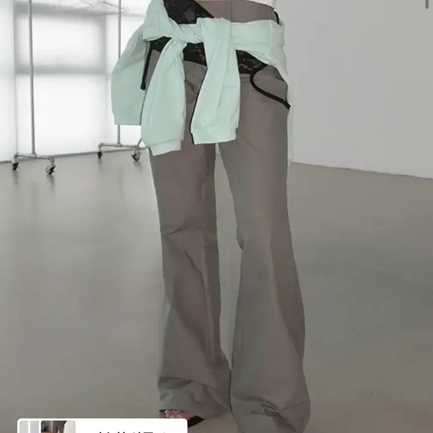 [BUNJANG] Morent Gnoo Low Rise Bootcut Cotton Pants / 모렌트) 거노 로우라이즈 부츠컷 코튼팬츠
