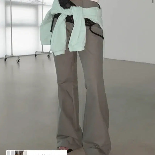 [BUNJANG] Morent Gnoo Low Rise Bootcut Cotton Pants / 모렌트) 거노 로우라이즈 부츠컷 코튼팬츠
