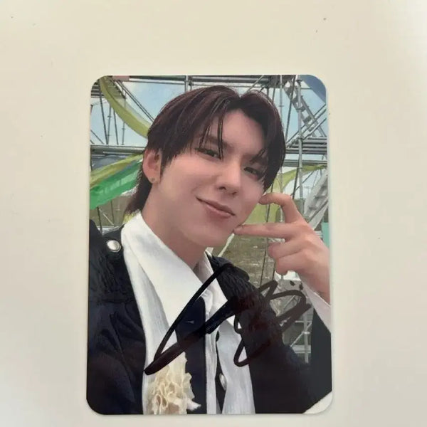 [BUNJANG] Monsta X Kihyun Hello Live Signed Photocard / 몬스타엑스 기현 헬로라이브 당첨자 싸인포카