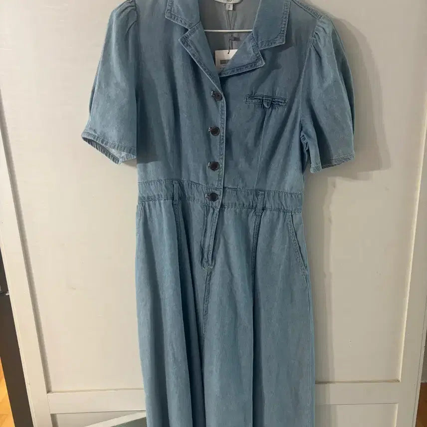 [BUNJANG] On & On Denim Shirt Dress / 온앤온 데님 셔츠 원피스