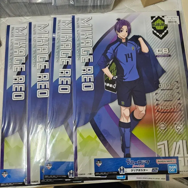 [BUNJANG] Blue Lock Mikage Reo Clear Poster Bundle Set / 블루록 미카게 레오 클리어 포스터 4개 일괄