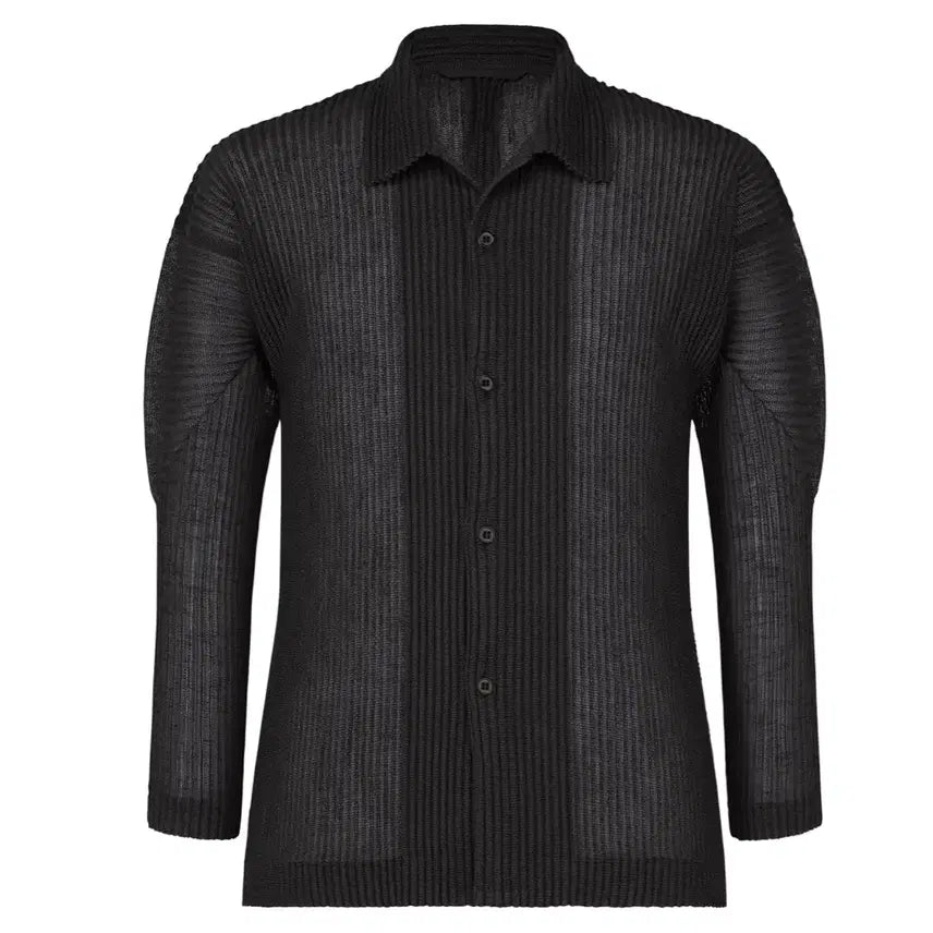 [BUNJANG] Homme Plissé July Rustic Mesh Open Collar Shirt / 옴므플리세 7월 Rustic Mesh Open Collar Shirt -