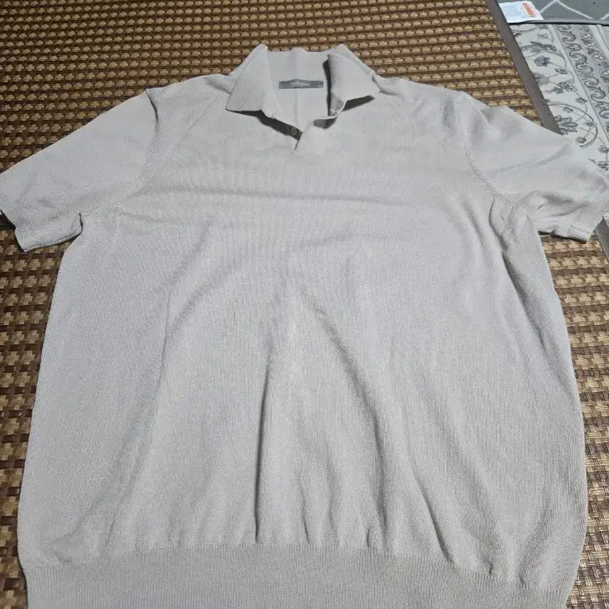 [BUNJANG] Indicode Knit Polo Shirt Beige 110 / (옷장정리)인디코드 니트 카라티 110 베이지