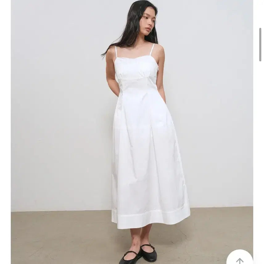 [BUNJANG] General Idea White Sleeveless Lace Long Dress / 제너럴아이디어 화이트 롱원피스