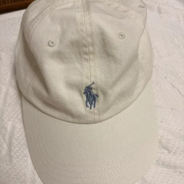 [BUNJANG] Polo Ralph Lauren White Baseball Cap / 폴로 랄프로렌 볼캡 화이트