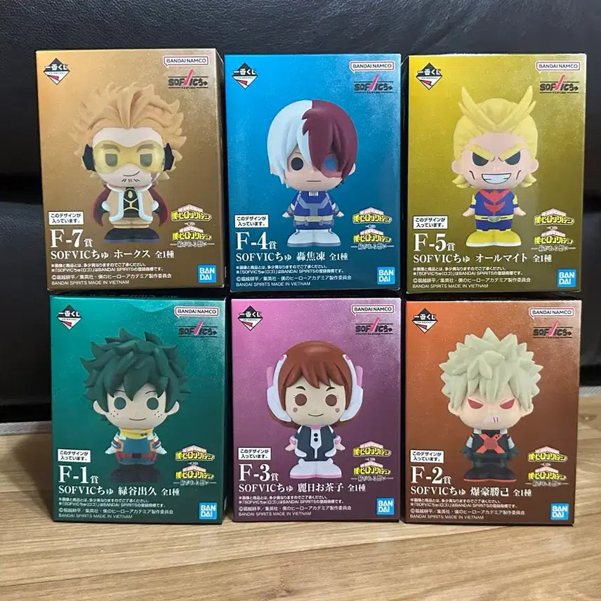 [BUNJANG] My Hero Academia Ichiban Kuji F Prize Sofubi Figures Bundle Set / 나히아 히로아카 이치방쿠지 f상 소프비 피규어