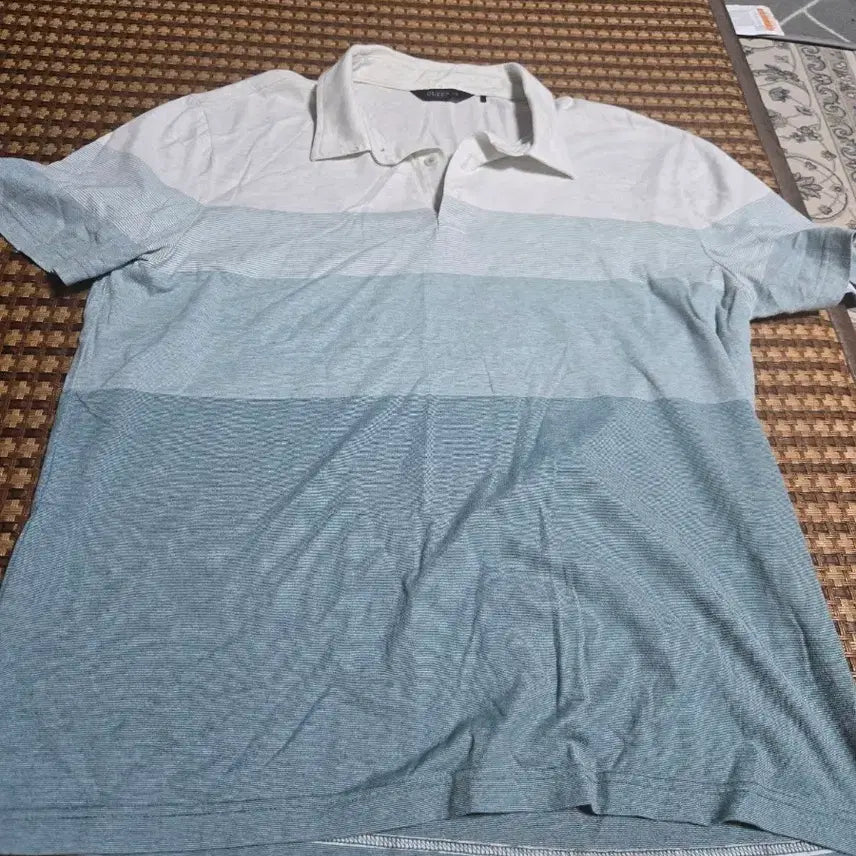 [BUNJANG] Olzen Men's Polo Shirt White/Blue Size 110 / (옷장정리)올젠 남성 카라티 110 화이트/블루