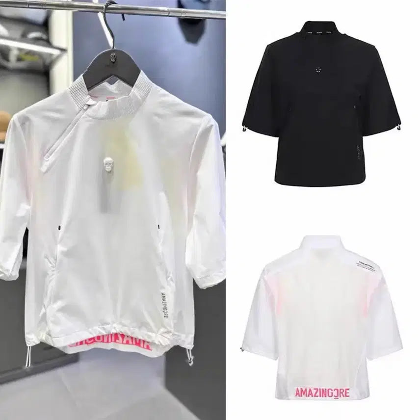 [BUNJANG] Women's Golf Short Sleeve T-Shirt - White, Size S / 여성 골프 반팔티 화이트
