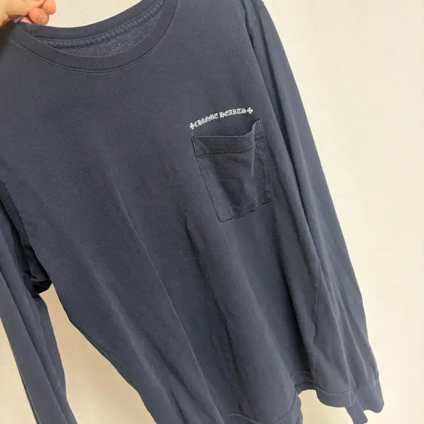 [BUNJANG] Chrome Hearts Long Sleeve T-Shirt Navy / 크롬하츠 긴팔 티셔츠 네이비 ( 가격제안 받음
