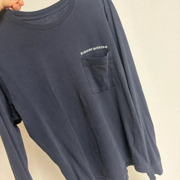 [BUNJANG] Chrome Hearts Long Sleeve T-Shirt Navy / 크롬하츠 긴팔 티셔츠 네이비 ( 가격제안 받음