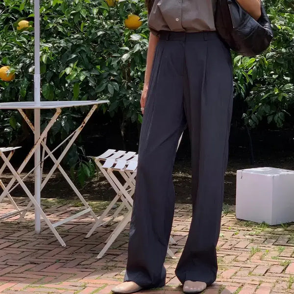 [BUNJANG] Wonlog CN Anorak Slack Pants (Charcoal, Short Length L) / 원로그 씨엔 아노락 슬랙스(차콜, 숏기장L)