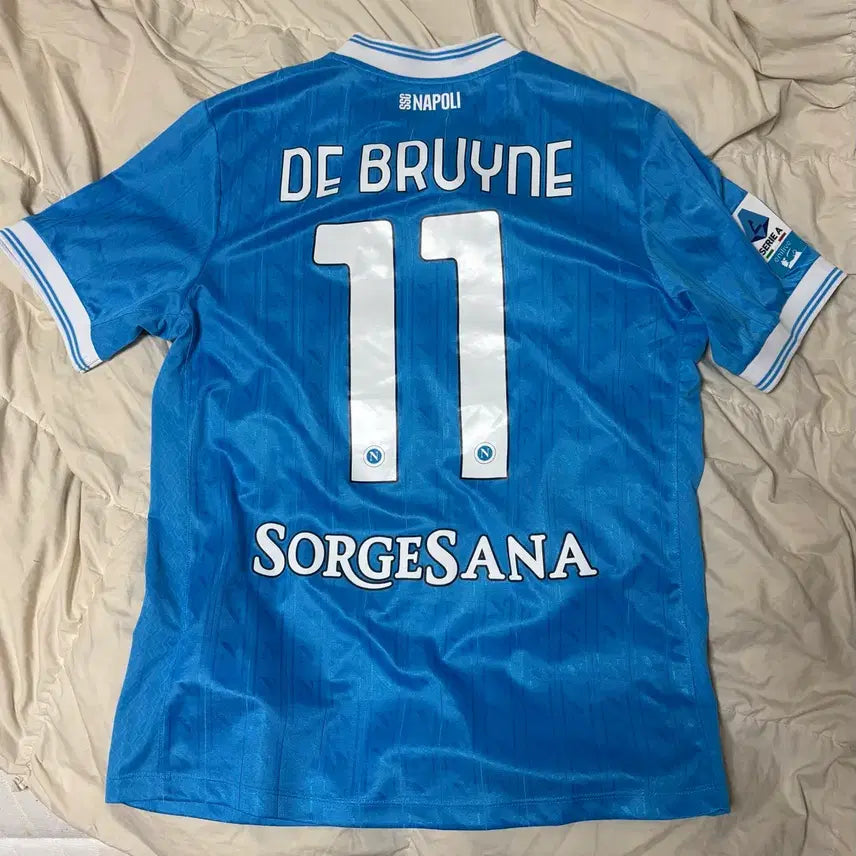 [BUNJANG] Napoli De Bruyne Authentic Jersey with Serie A Patch / 나폴리 더브라위너 어센틱 유니폼