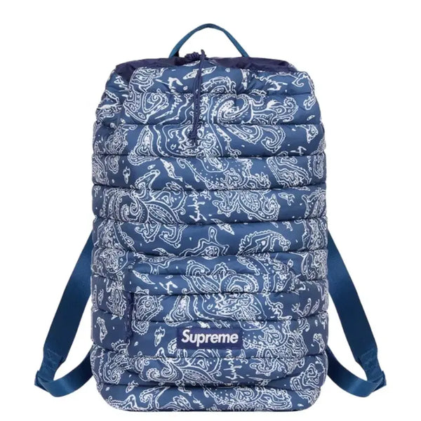 [BUNJANG] Supreme Puffer Backpack Blue Paisley 22FW / [OS] 슈프림 퍼퍼 백팩 블루 페이즐리 - 22FW