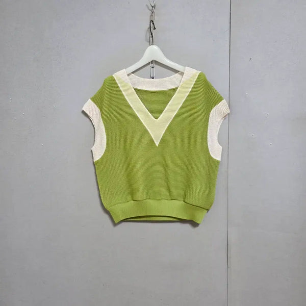 [BUNJANG] V-Neck Pleated T-Shirt FF / 브이넥 플리츠 티셔츠 FF   n7202
