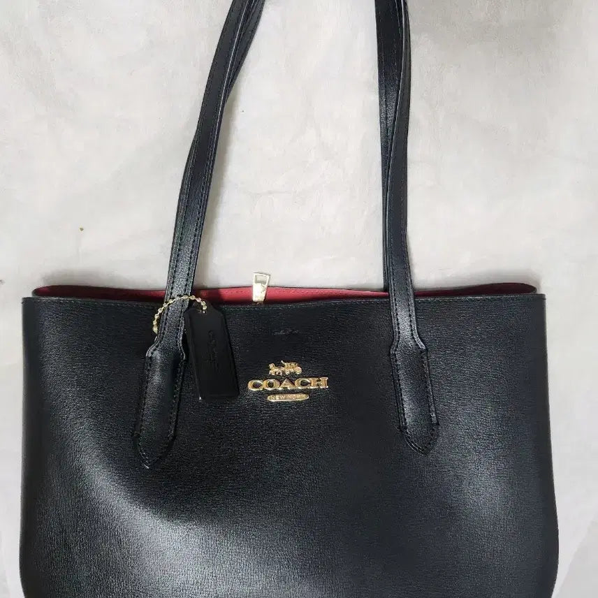 [BUNJANG] Coach Avenue Carryall Tote Bag Black Leather / 코치 애비뉴 캐리올 토트백(상태좋음)